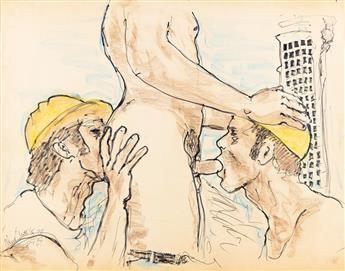 CHUCK ARNETT (1928-1988) Two San Francisco drawings.